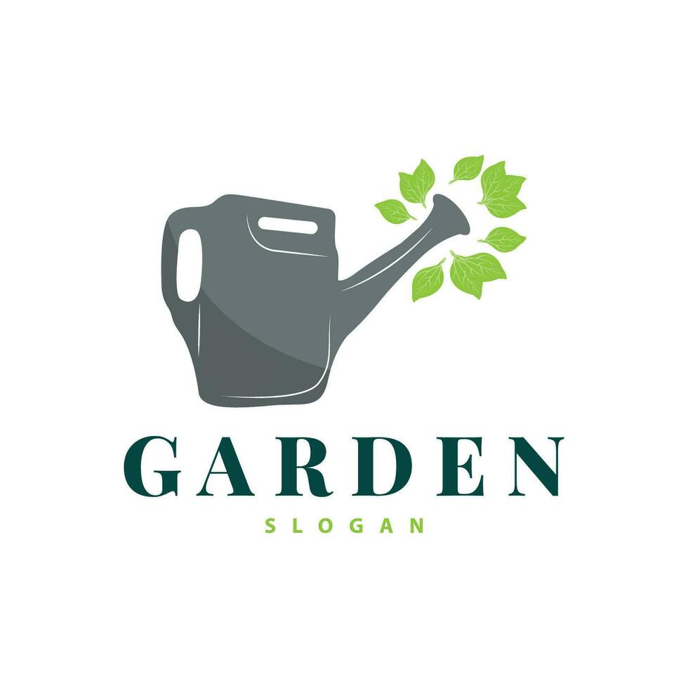 Garten Logo inspirierend Design zum einfach Jahrgang Stil Plantage Ausrüstung zum ein Natur Konzept Unternehmen Marke vektor