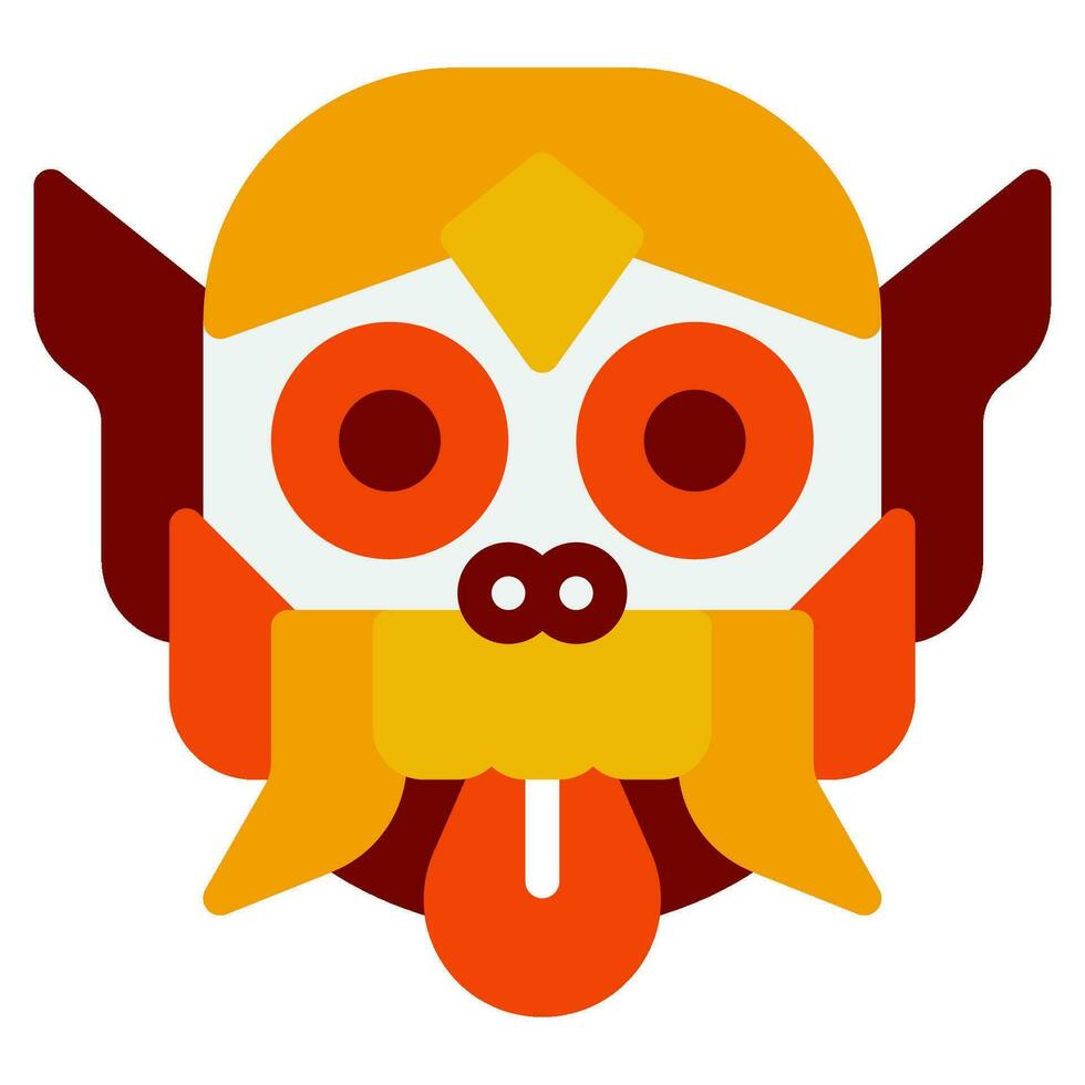 Barong Symbol Illustration zum Netz, Anwendung, Infografik, usw vektor