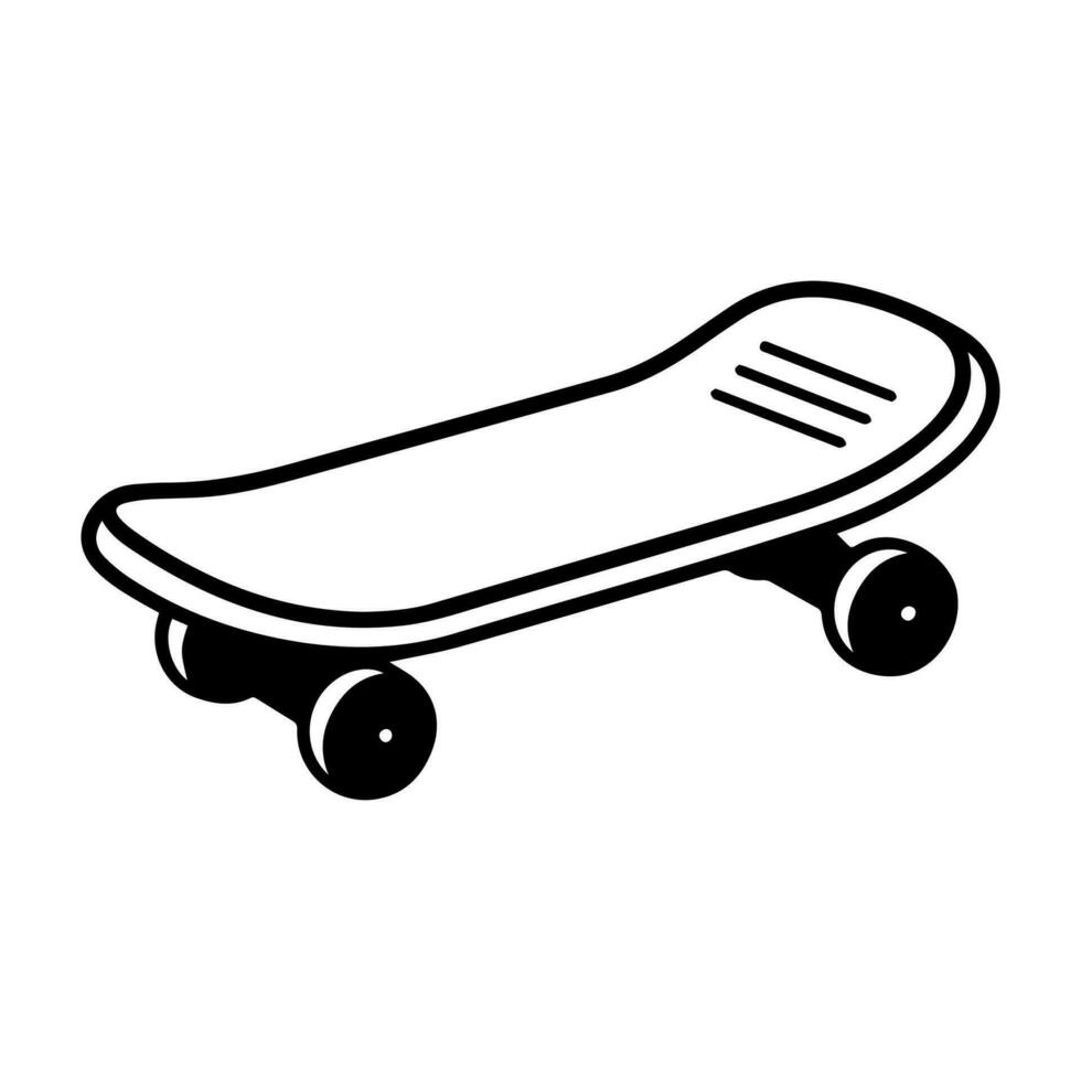 skateboard enkel ikon. vektor illustration.