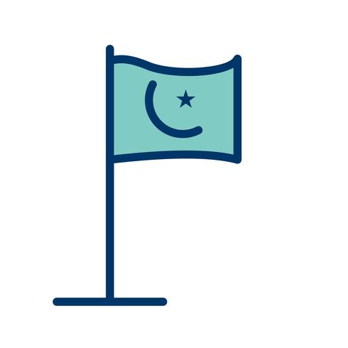 Islamische Flagge Vektor Icon