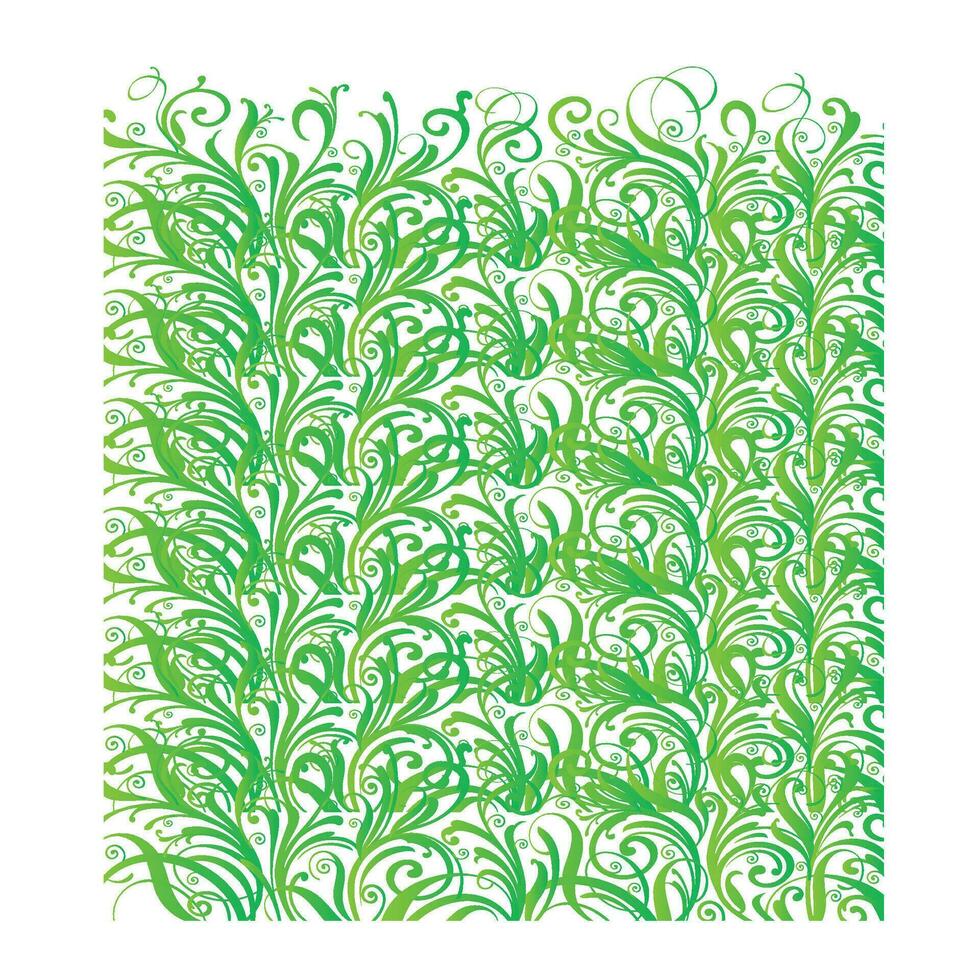 grön dekorativ orientalisk illustration mönster vektor