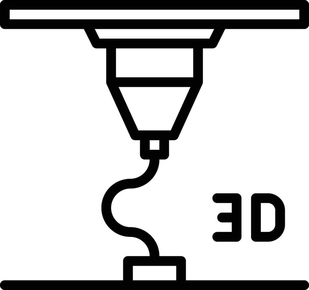 Ingenieurwesen Drucker Vektor Symbol