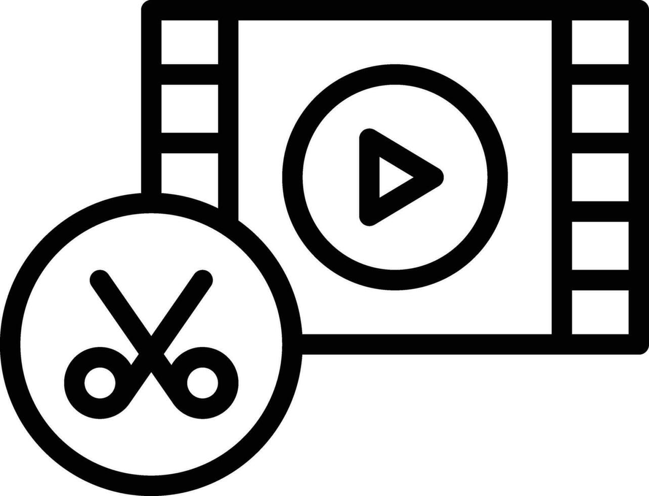 Film Bearbeitung Vektor Symbol