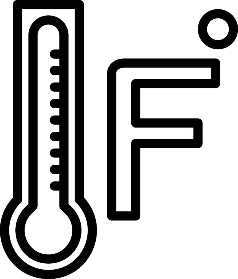 Fahrenheit vektor ikon