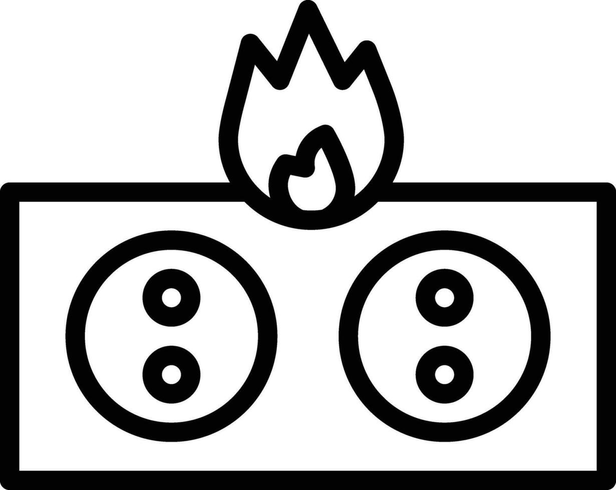 Elektrizität Feuer Vektor Symbol