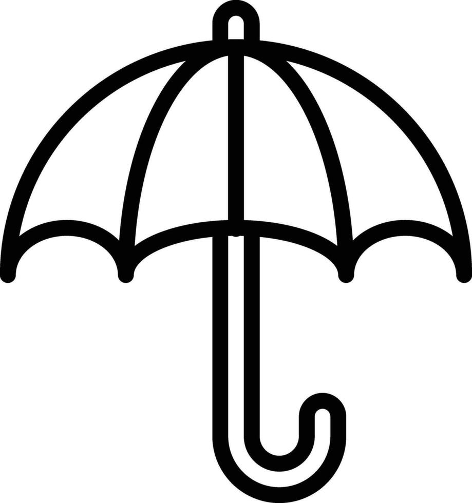 Regenschirm-Vektor-Symbol vektor