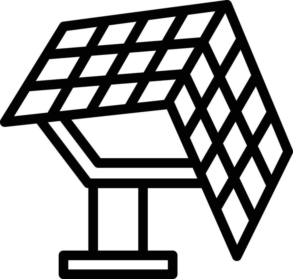 Vektorsymbol für Solarpanel vektor