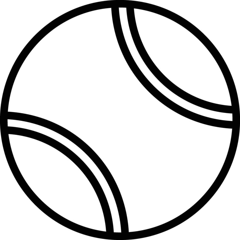 Tennisball-Vektorsymbol vektor