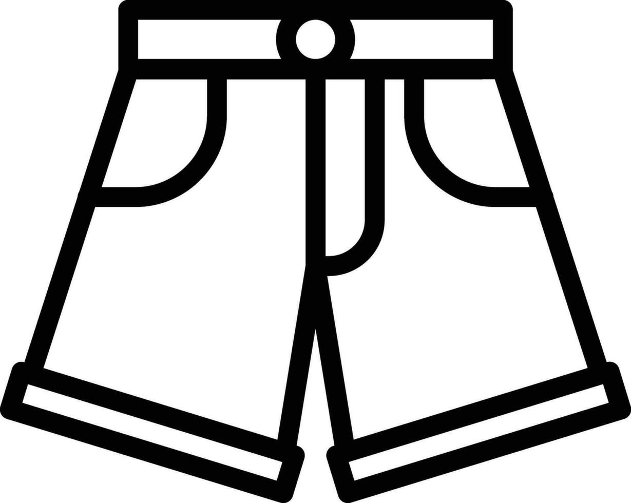 Denim kurze Hose Vektor Symbol