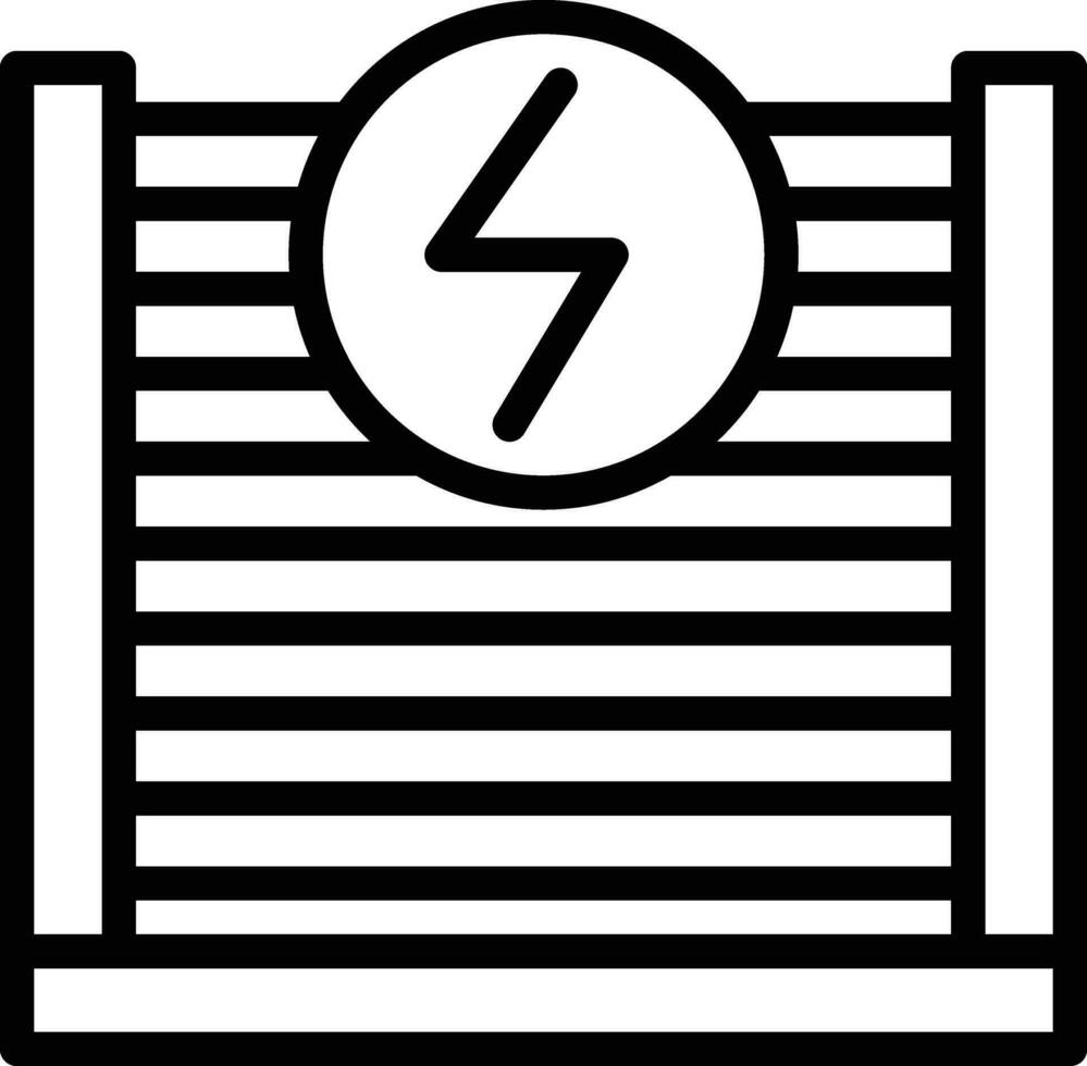 elektrisk staket vektor ikon