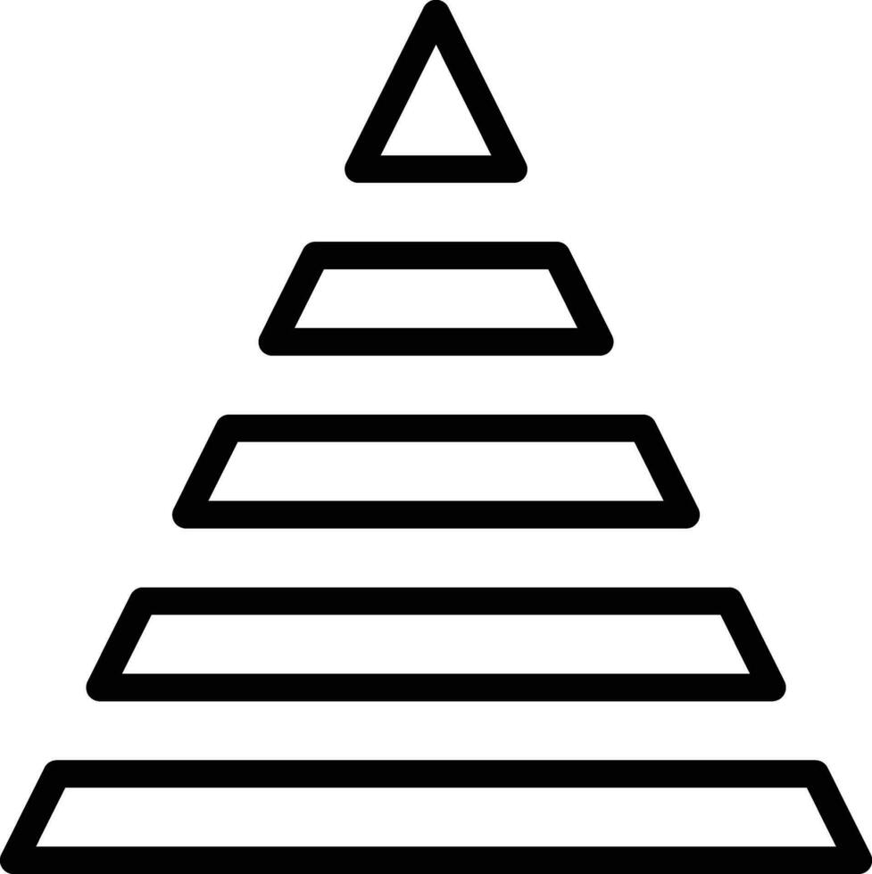 Symbol für Pyramidenvektor vektor