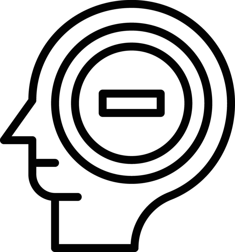 Negativ Denken Vektor Symbol