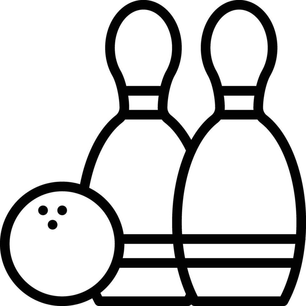 Bowling-Vektor-Symbol vektor