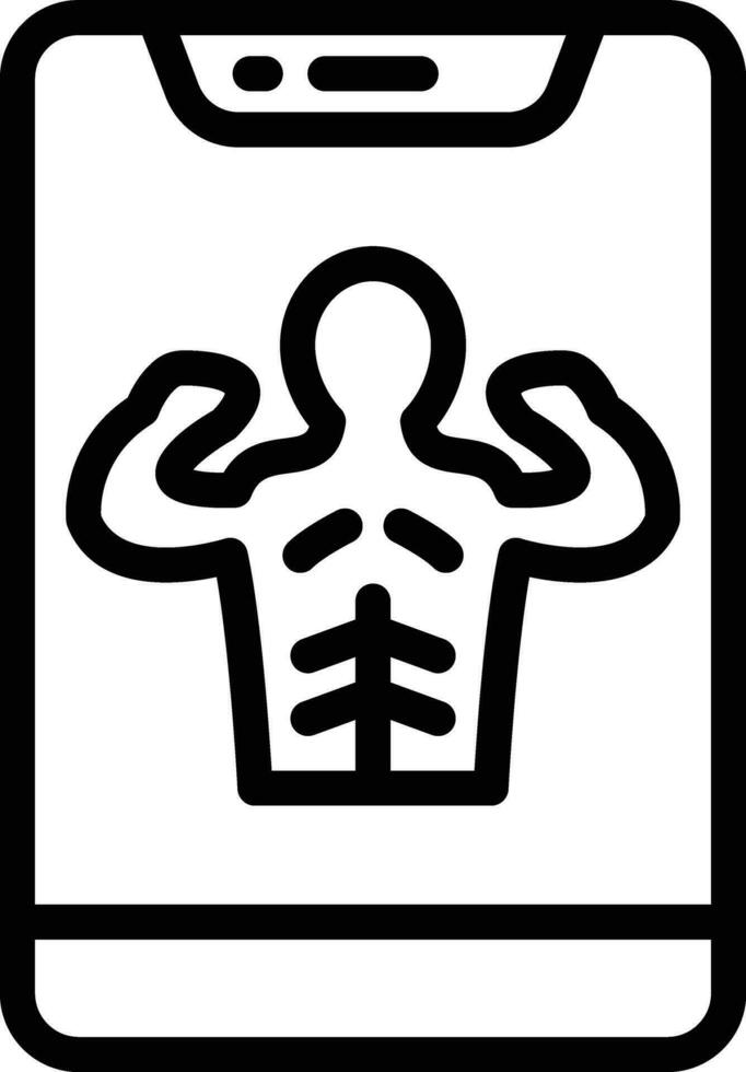 voll Körper Muskel Vektor Symbol