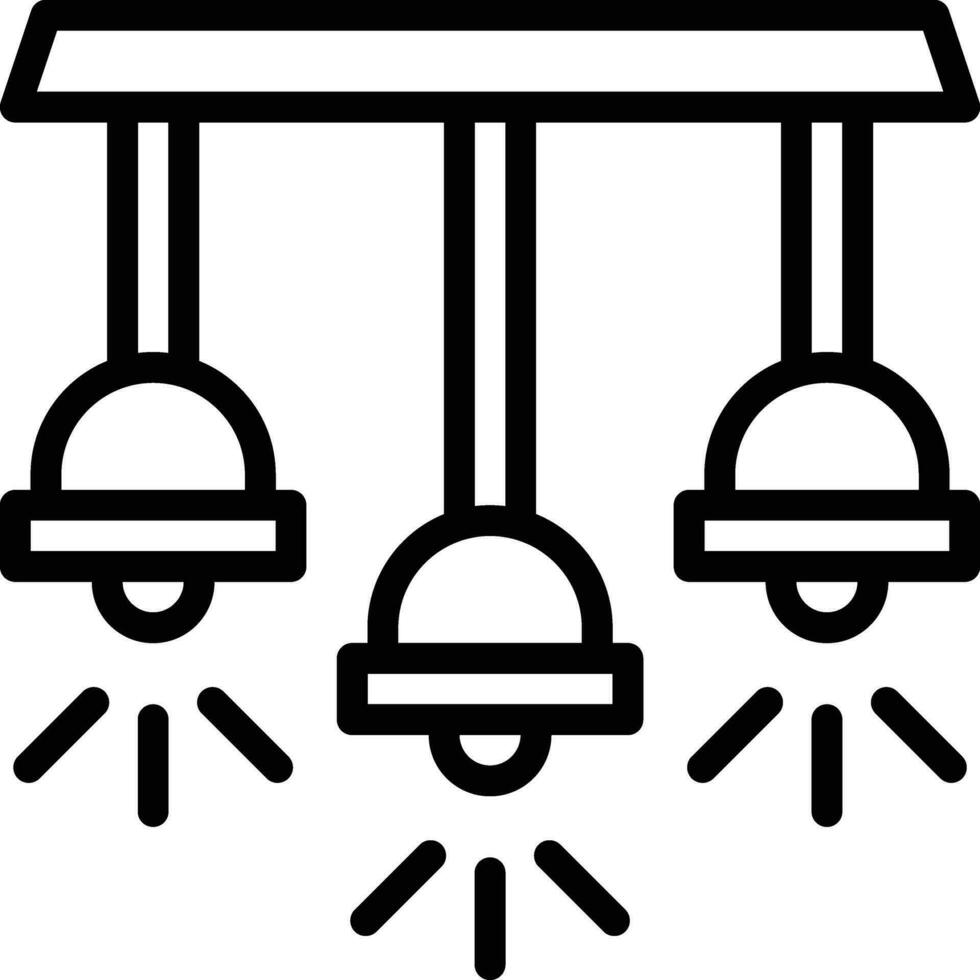 Vektorsymbol für Deckenlampe vektor