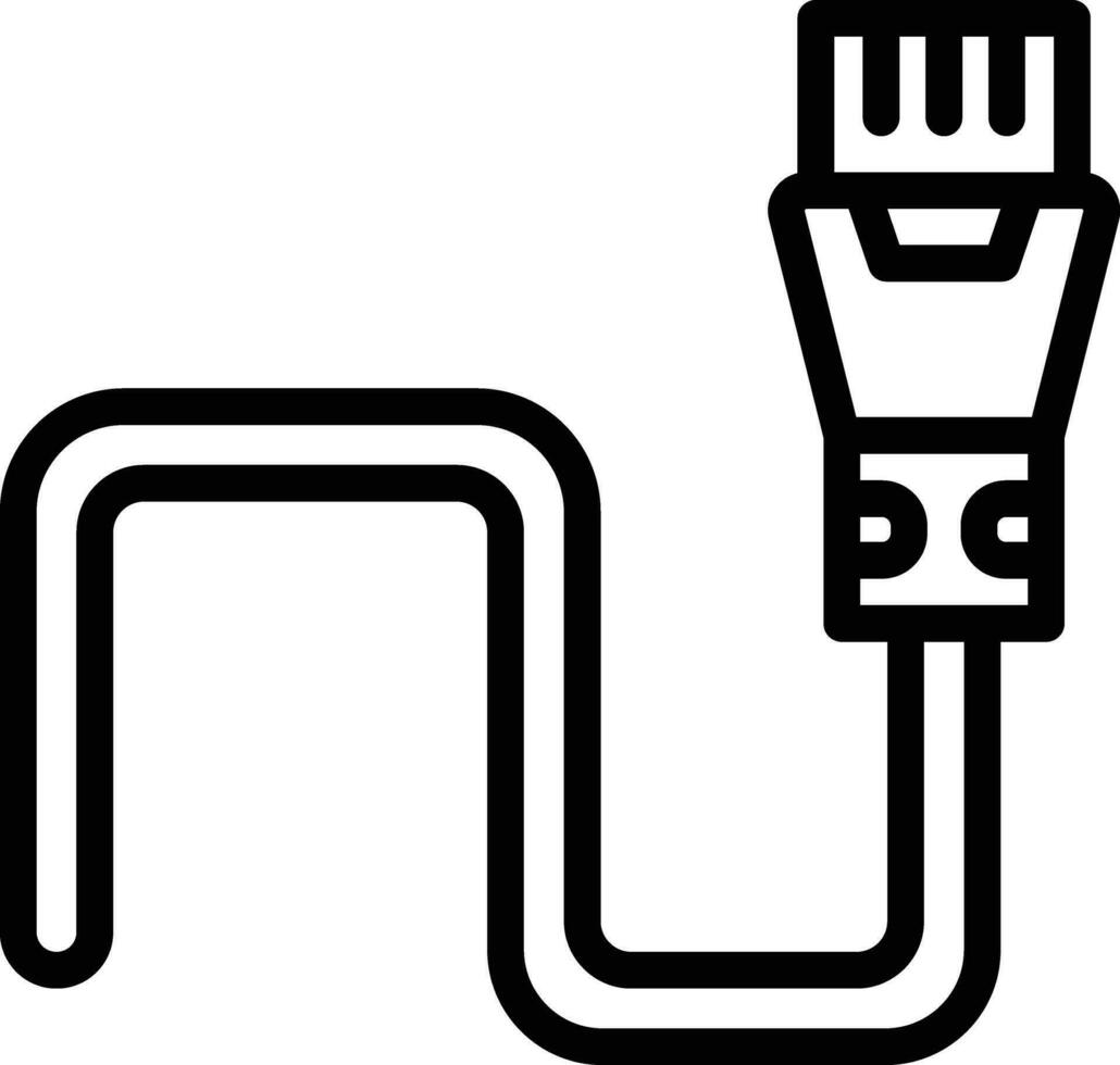 Internet Kabel Vektor Symbol Vektor Symbol