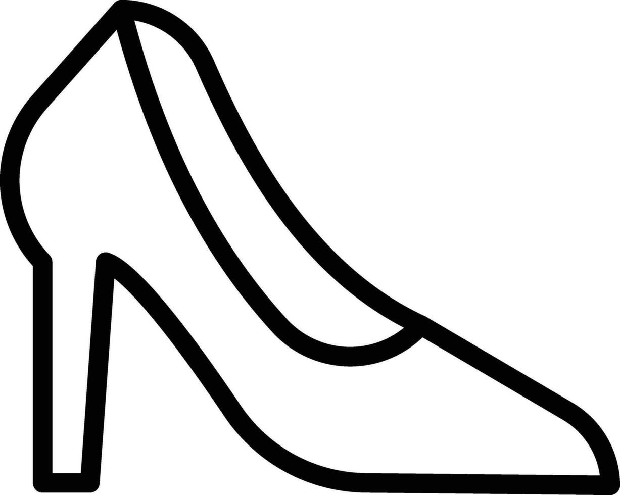 Vektorsymbol für High Heels vektor