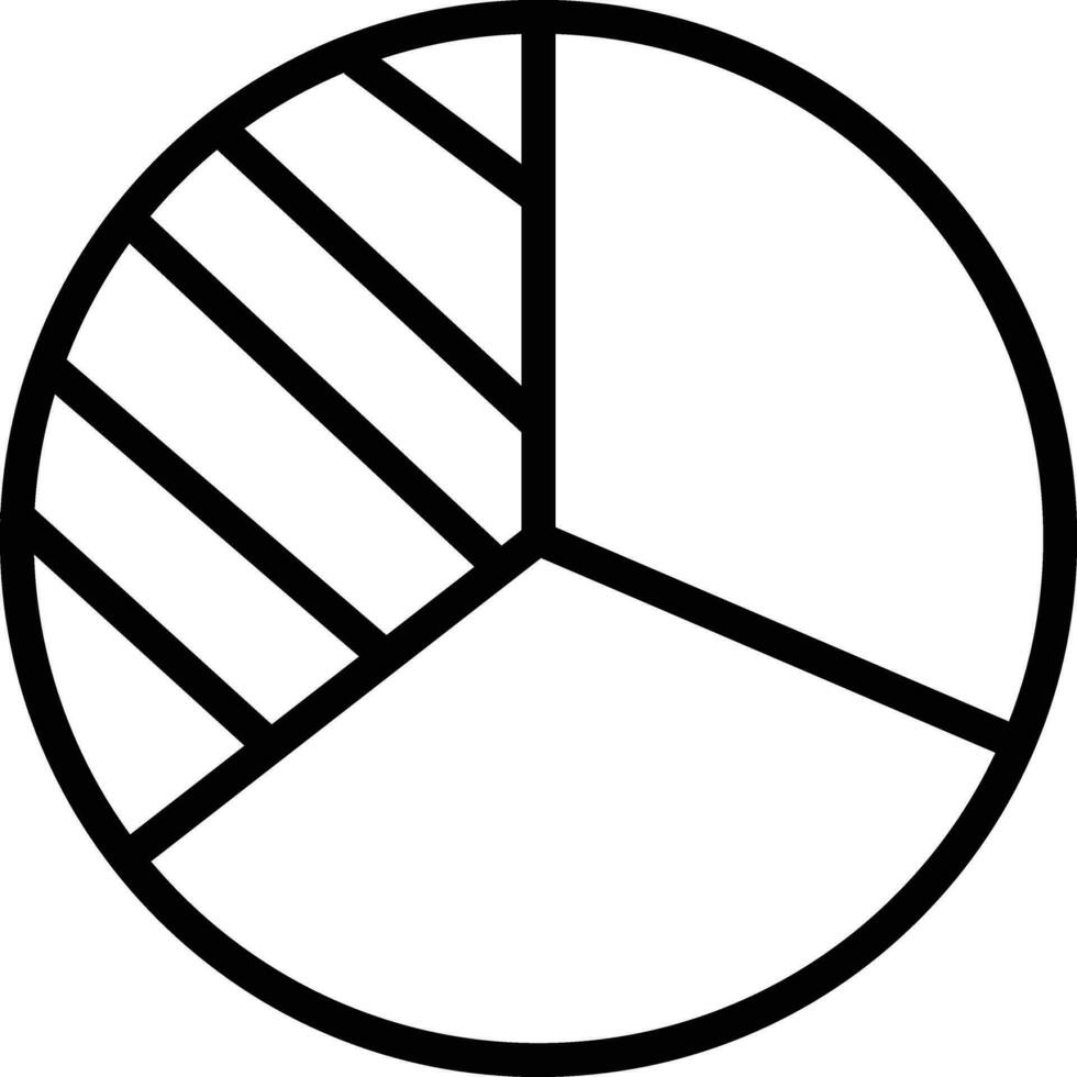 Kreisdiagramm-Vektorsymbol vektor