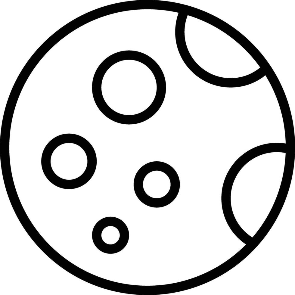 Mond-Vektor-Symbol vektor