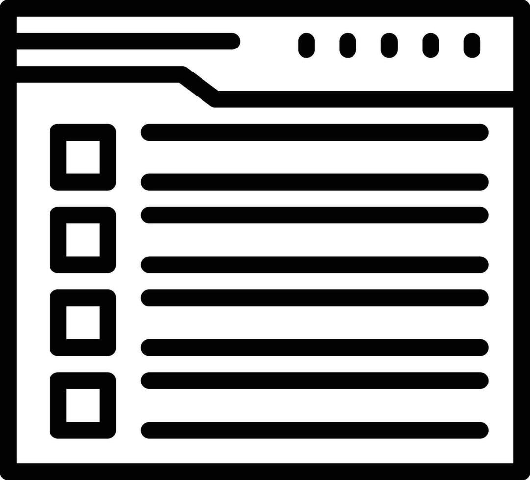 Webseite Checkliste Vektor Symbol