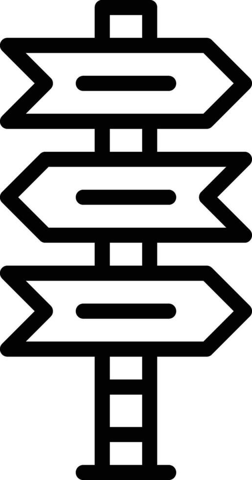 Wegweiser-Vektor-Symbol vektor