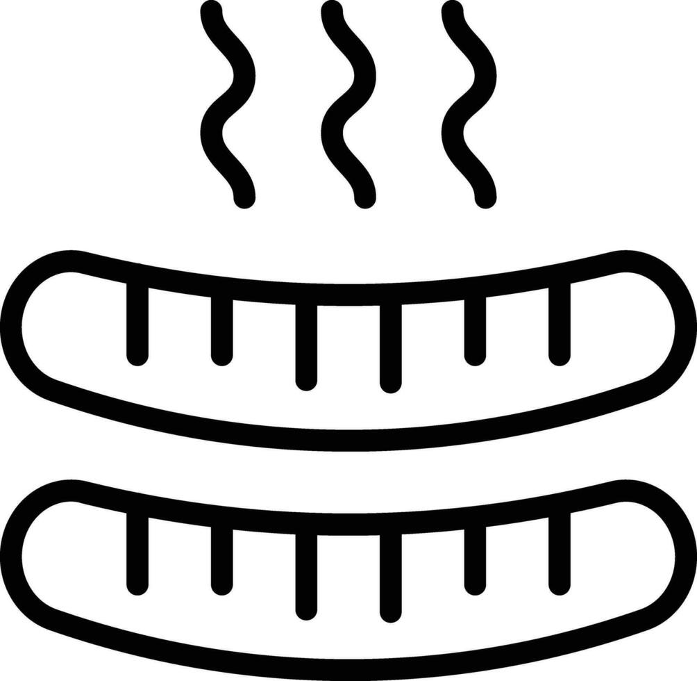 Wurst-Vektor-Symbol vektor