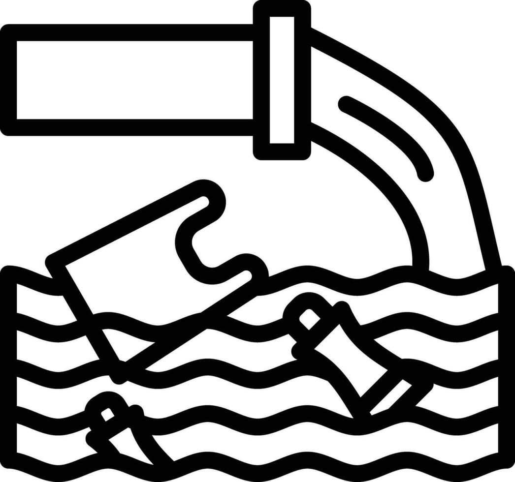 Vektorsymbol für Meeresabfälle vektor