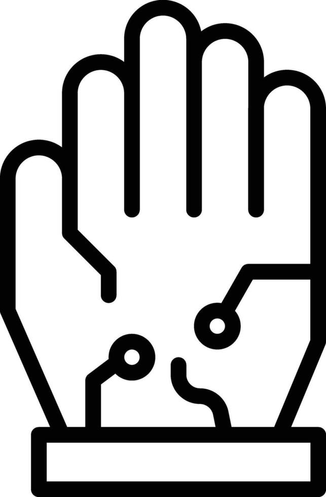 verdrahtet Handschuhe Vektor Symbol