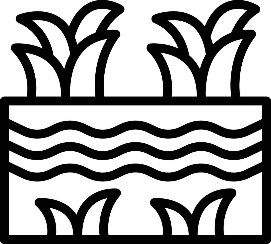 Sumpf Vektor Symbol
