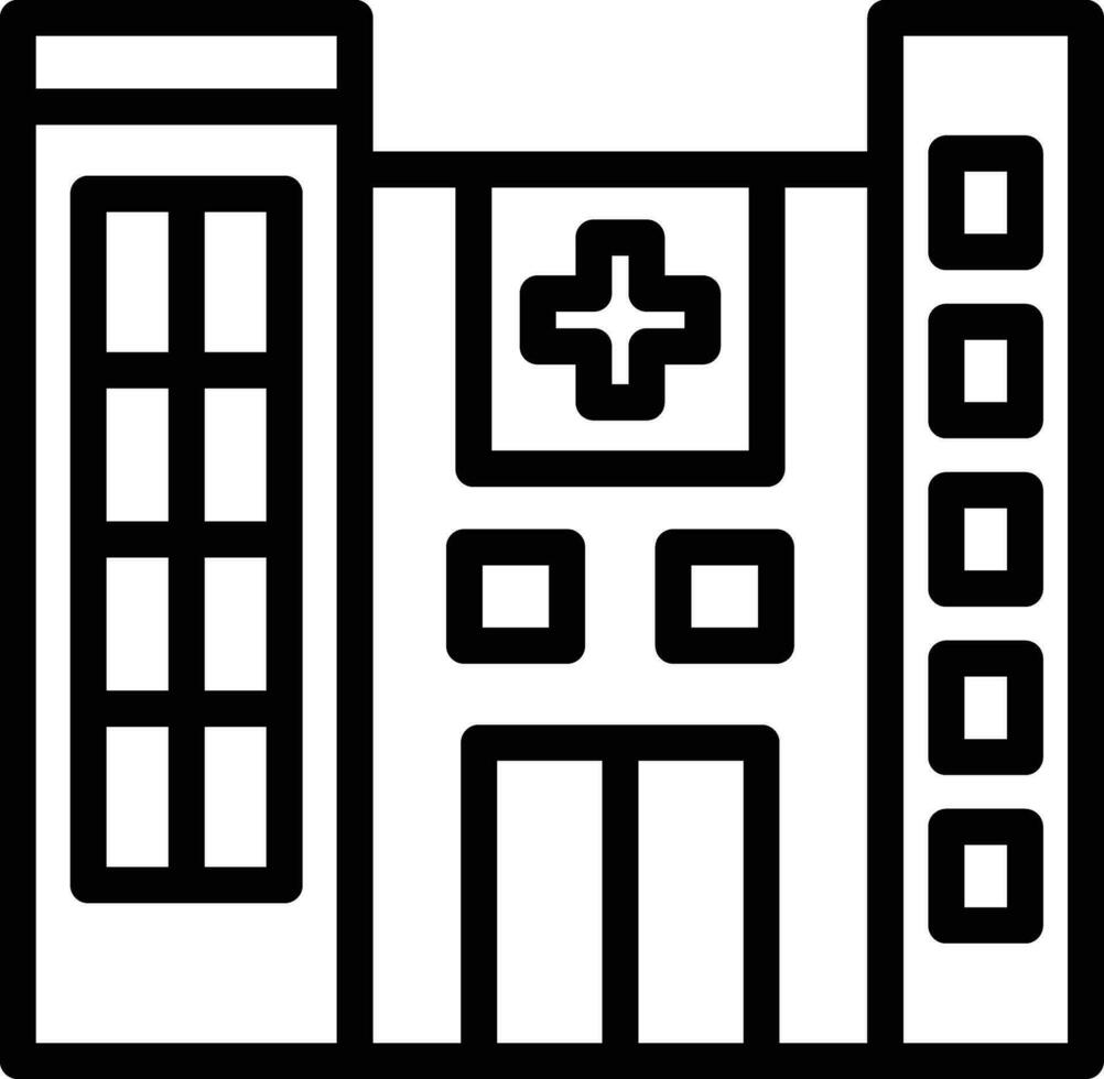 Krankenhaus-Vektor-Symbol vektor