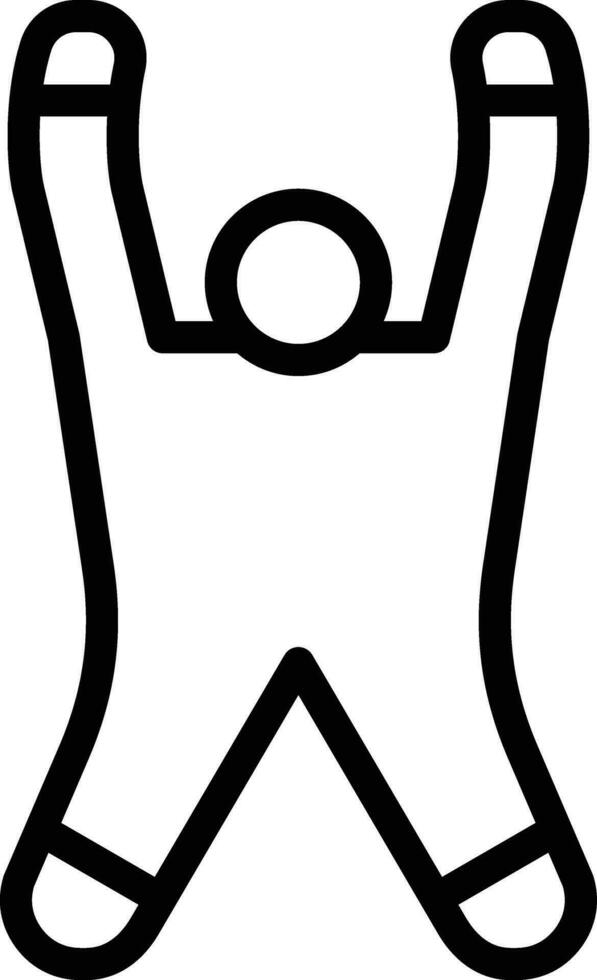 Berg Pose nach oben Vektor Symbol