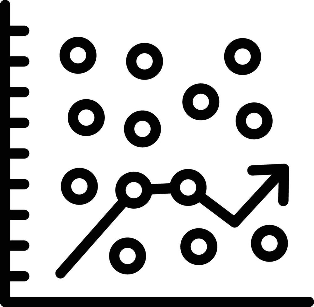streuen Graph Vektor Symbol