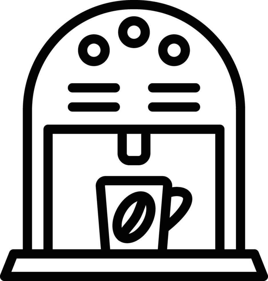 Vektorsymbol für Kaffeemaschine vektor