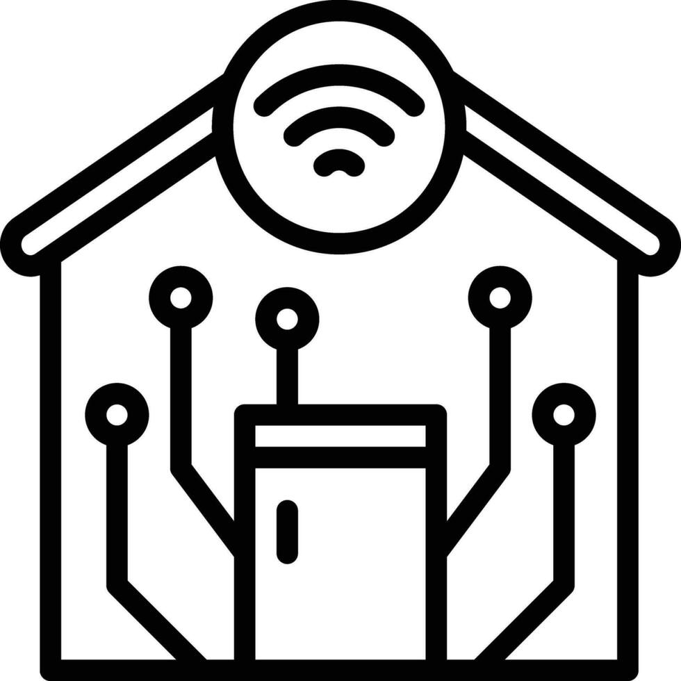 Smart-Home-Vektorsymbol vektor