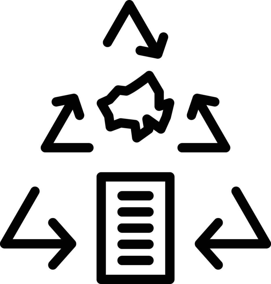 Papier recyceln Vektor Symbol