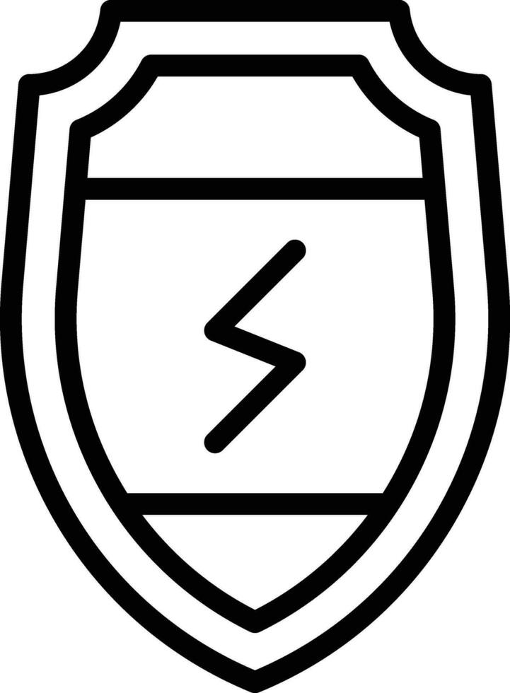 Elektrizität Schutz Vektor Symbol