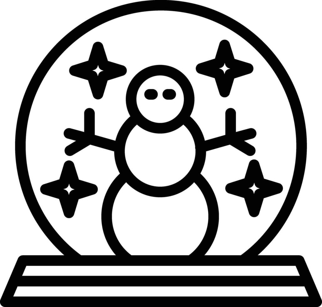 Schnee Globus Vektor Symbol