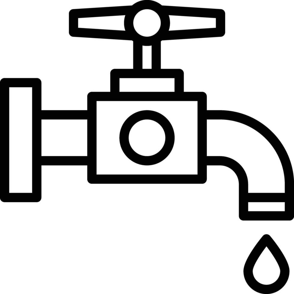 Wasserhahn-Vektor-Symbol vektor