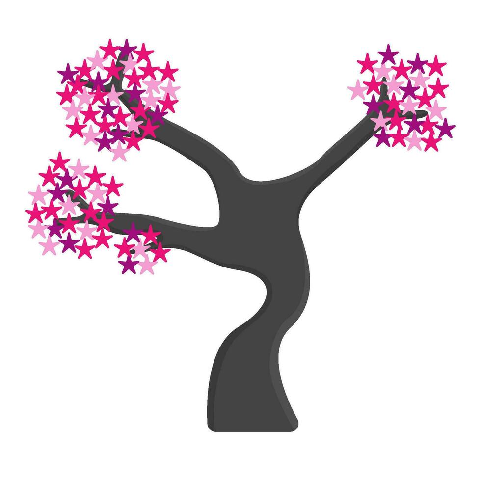 bonsai sakura blomma illustration vektor