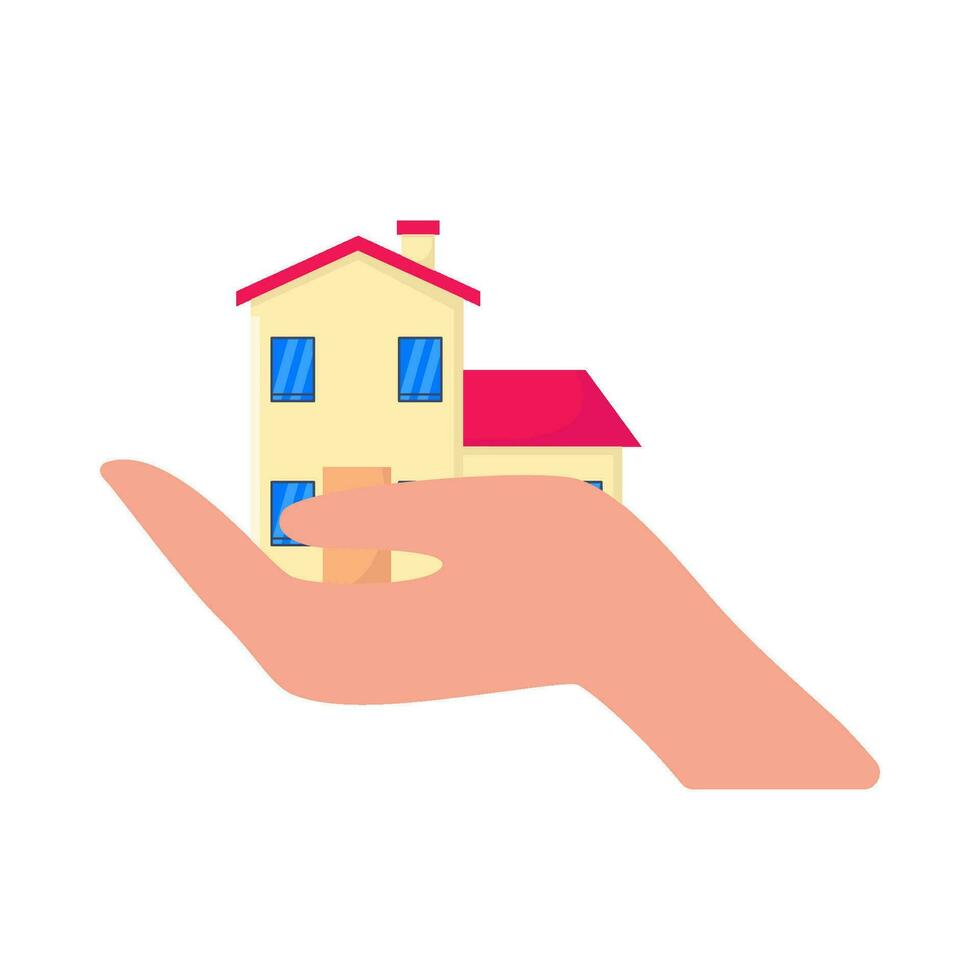 Zuhause Gebäude im Hand Illustration vektor