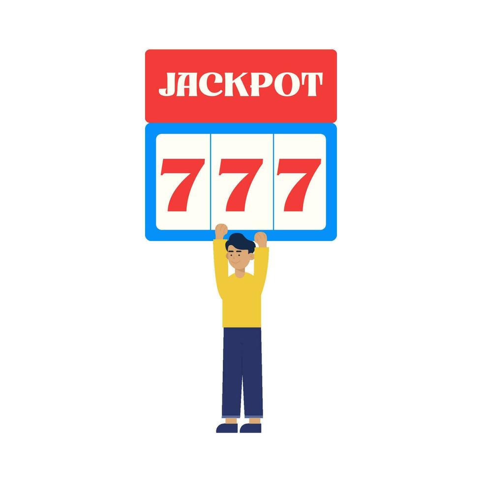 Menschen Aufzug rotieren Jackpot Illustration vektor