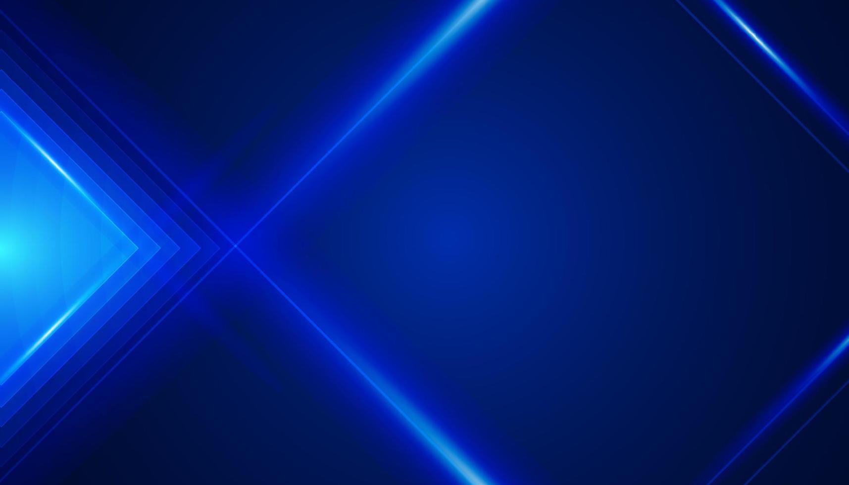 modern abstrakt teknik bakgrund triangel våg linjer bakgrund med blå ljus effekt koncept. digital data, kommunikation, vetenskap och futuristiskt koncept. vektor illustration