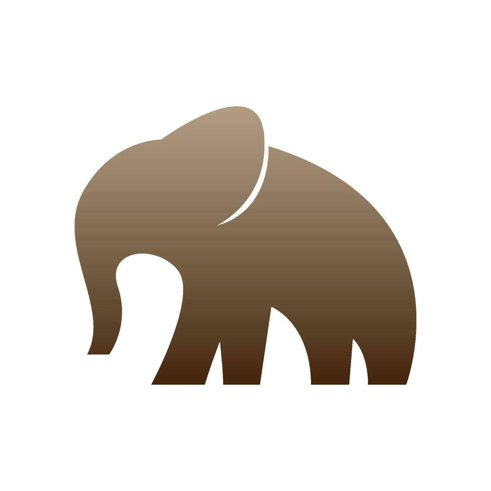 elefant ikon logotyp design vektor