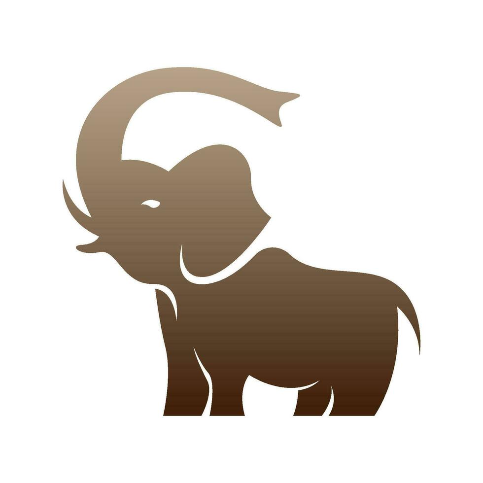 elefant ikon logotyp design vektor