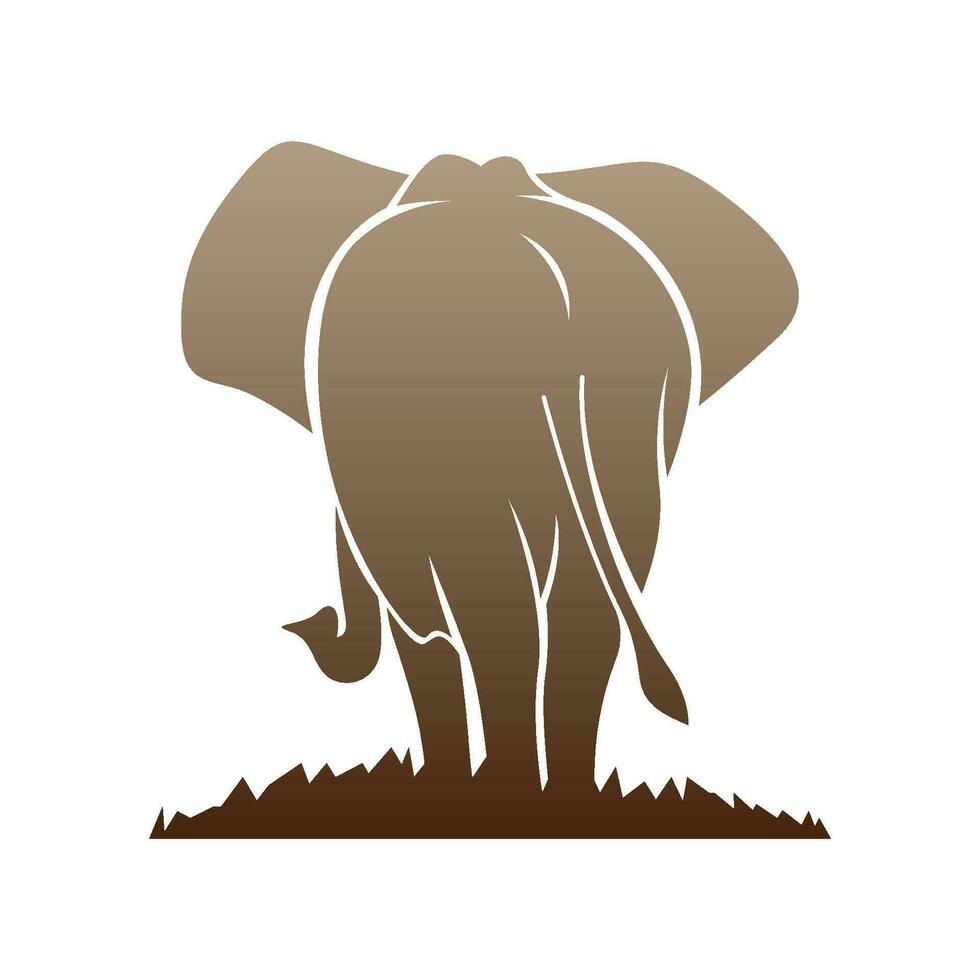 elefant ikon logotyp design vektor