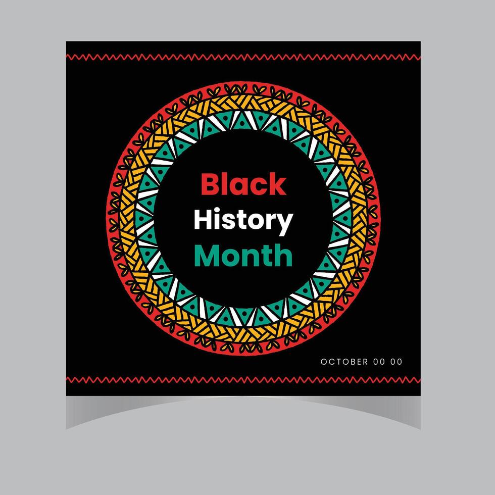 svart historia månad vektor mall design illustration, afrikansk amerikan historia. kan använda sig av för, landning sida, mall, ui, webb, mobil app, affisch, baner, flygblad, bakgrund