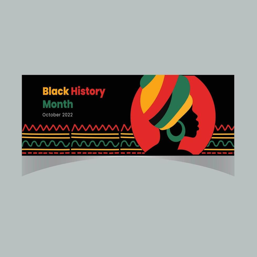 svart historia månad. afroamerikansk historia. firas årligen. i februari i USA och Kanada. i oktober i Storbritannien. affisch, kort, banner, bakgrund. vektor illustration