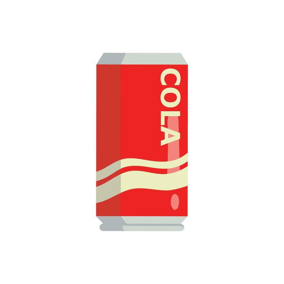 vektor cola kan isolerat vektor illustration