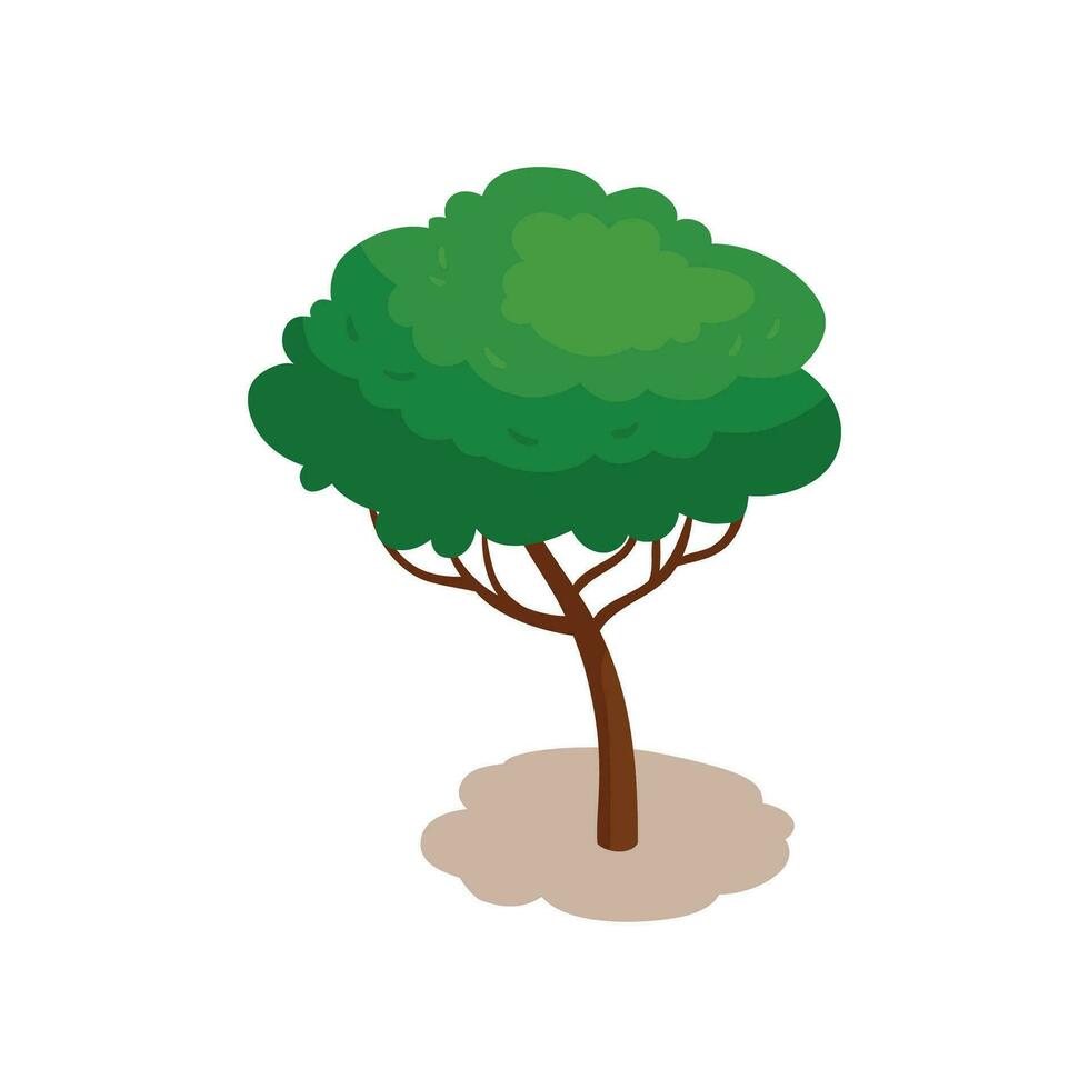 Vektor Baum Illustration auf Weiß Hintergrund