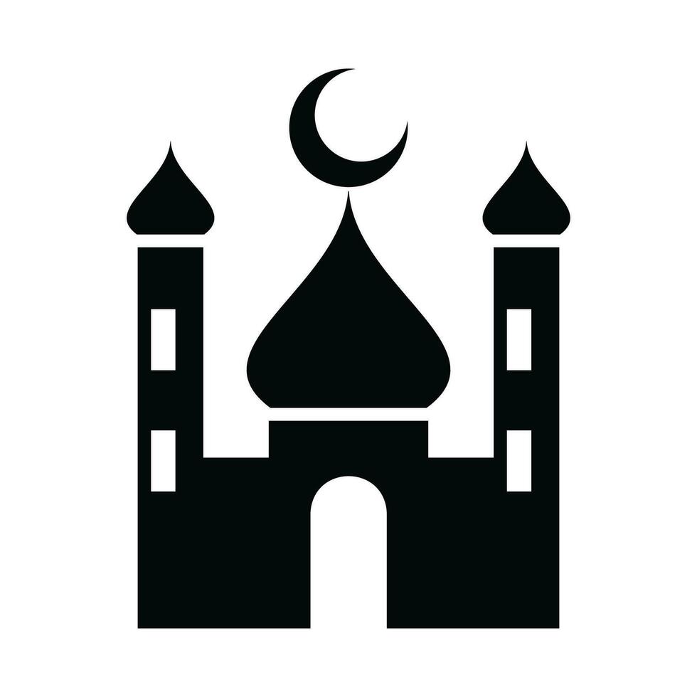 Vektor Moschee Moslem Symbol Vektor Illustration